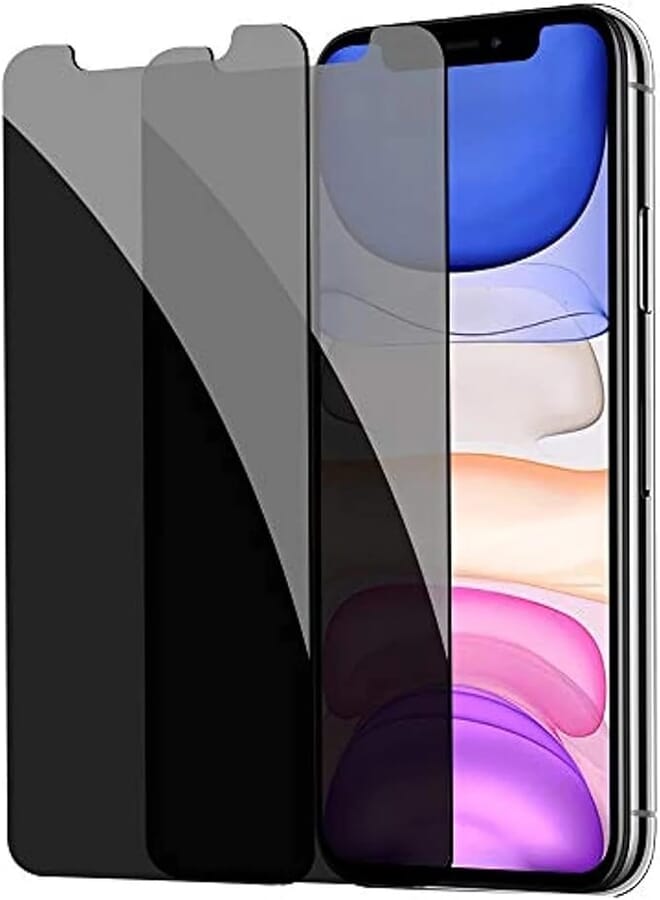 YMHML Tempered Glass Screen Protector for iPhone 11/XR (Pack of 2,6.1in)